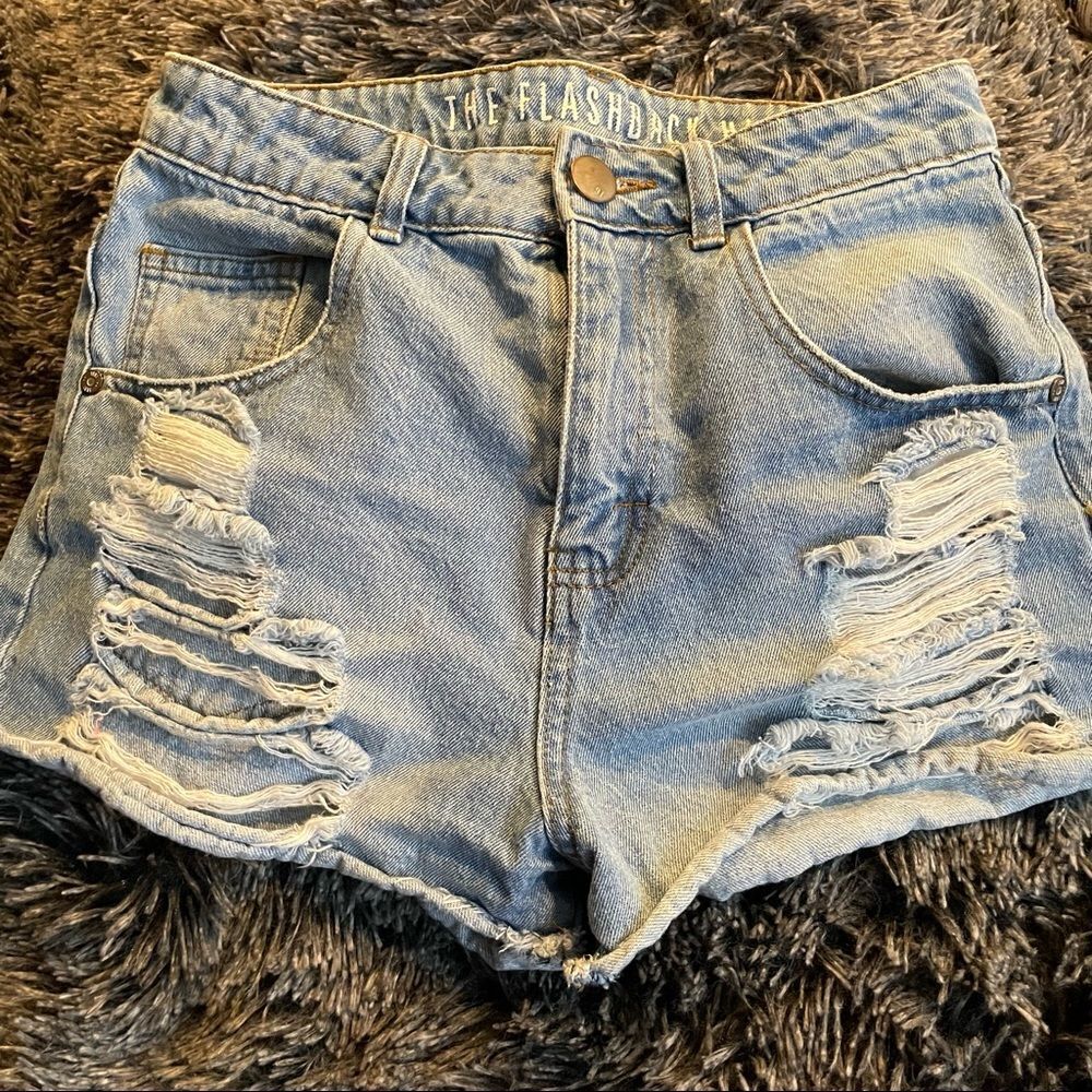 Cotton On High Rise Flashback Shorts - size 6